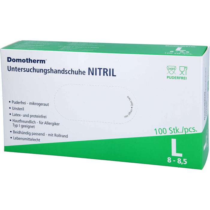 Domotherm Untersuchungshandschuhe Nitril L, 100 pcs. Gloves