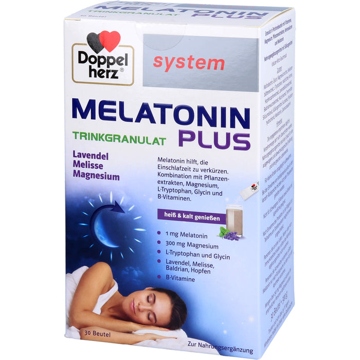 Doppelherz Melatonin Plus Trinkgranulat system, 30 St BEU