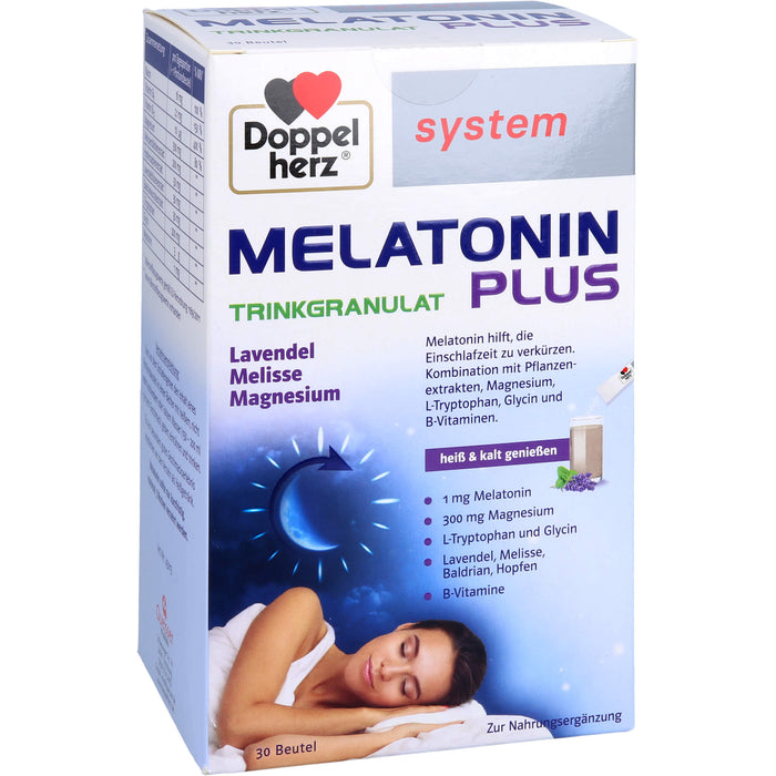 Doppelherz Melatonin Plus Trinkgranulat system, 30 St BEU
