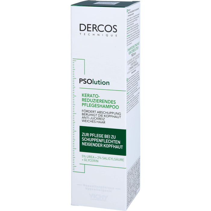 DERCOS PSOlusion 5% Urea Pflege-Shampoo beruhigt die Kopfhaut auch bei Psoriasis, 200 ml Shampoo