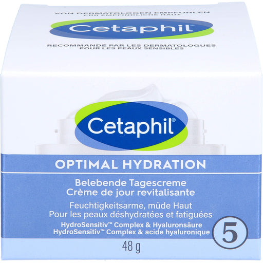 Cetaphil Optimal Hydration belebende Tagescreme für feuchtigkeitsarme, müde Haut, 48 g Creme
