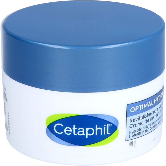 Cetaphil Optimal Hydration revitalisierende Nachtcreme für feuchtigkeitsarme, müde Haut, 48 g Cream