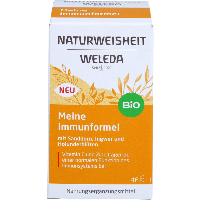 WELEDA Naturweisheit meine Immunformel mit Vitamin C und Zink Kapseln für das Immunsystem, 46 St. Kapseln