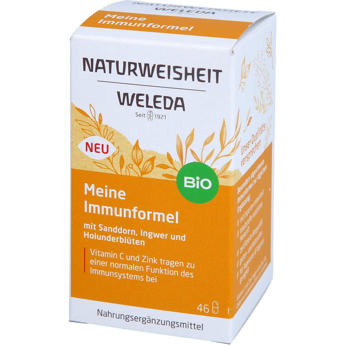 WELEDA Naturweisheit meine Immunformel mit Vitamin C und Zink Kapseln für das Immunsystem, 46 St. Kapseln