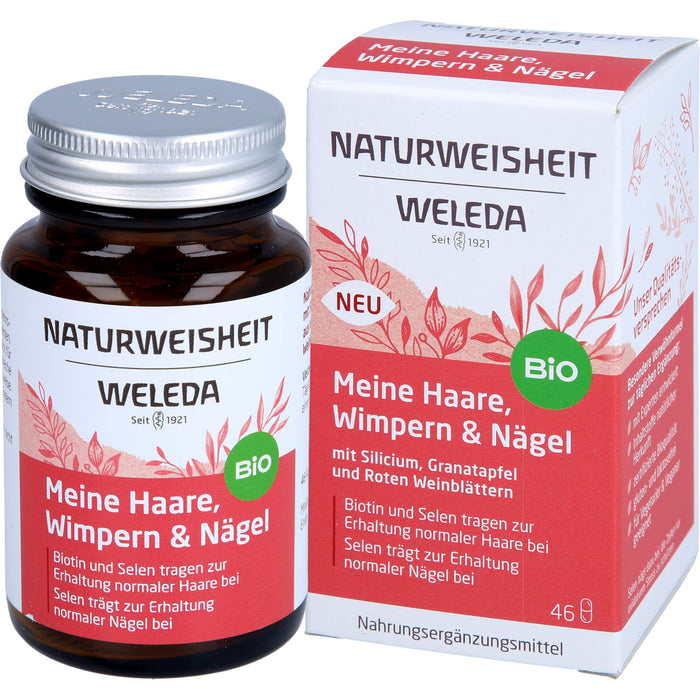 Weleda Naturweisheit Kapseln meine Haare, Wimpern & Nägel, 46 St. Kapseln
