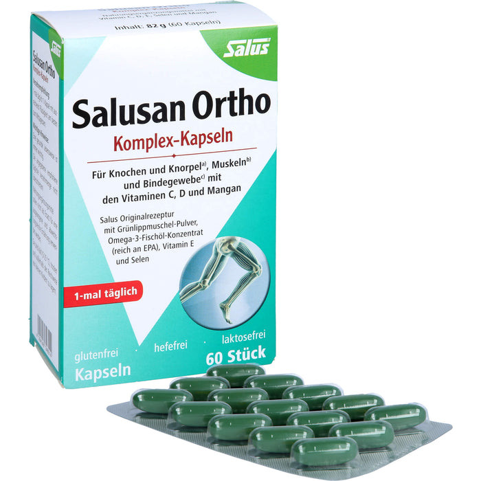 Salus Salusan Ortho Komplex-Kapseln für Knochen und Knorpel, Muskeln und Bindegewebe, 60 St. Kapseln