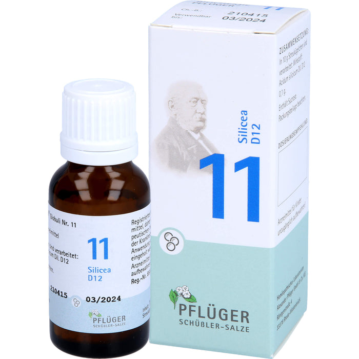 Pflüger Biochemie Nr.11 Silicea D12 Globuli, 15 g Globules
