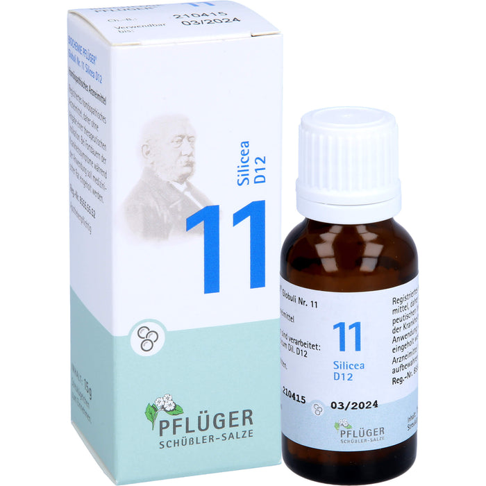 Pflüger Biochemie Nr.11 Silicea D12 Globuli, 15 g Globules