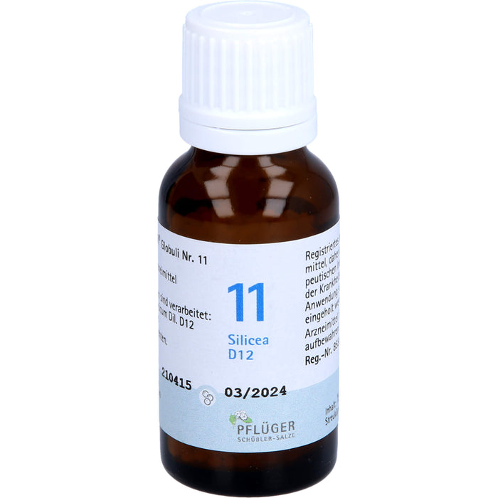 Pflüger Biochemie Nr.11 Silicea D12 Globuli, 15 g Globules