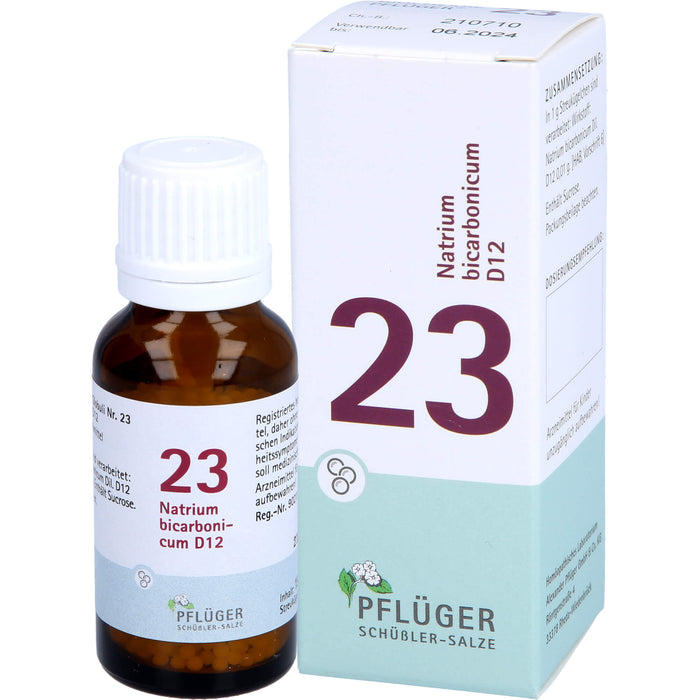 Pflüger Biochemie Nr.23 Natrium bicarbonicum D12 Globuli, 15 g Globuli