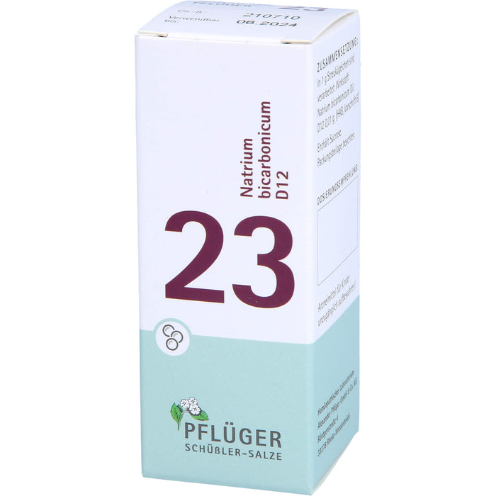 Pflüger Biochemie Nr.23 Natrium bicarbonicum D12 Globuli, 15 g Globuli