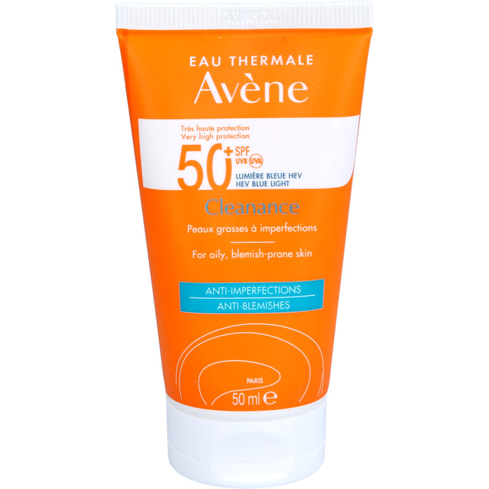 Avène Cleanance Sonnenfluid LSF 50+ für fettige, zu Unreinheiten neigende Haut, 50 ml Crème