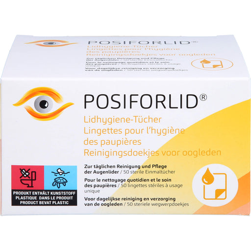 POSIFORLID Lidhygiene-Tücher zur täglichen Reinigung und Pflege der Augenlider, 50 St. Tücher