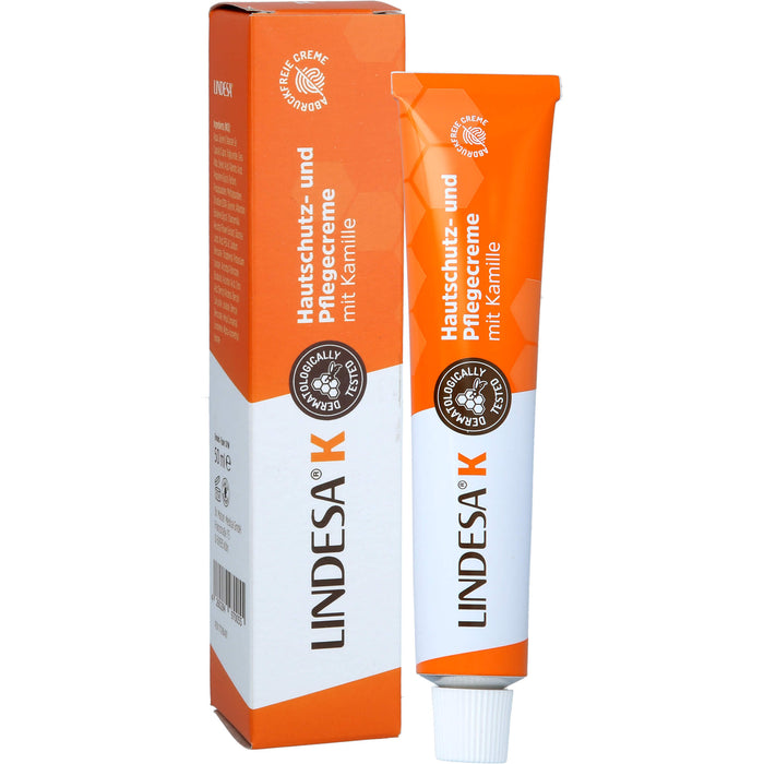 LINDESA K Hautschutz und Pflegecreme mit Kamille, 50 ml Cream