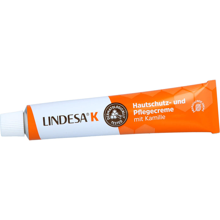 LINDESA K Hautschutz und Pflegecreme mit Kamille, 50 ml Creme