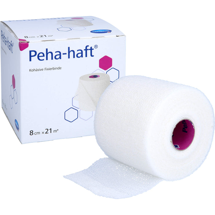 Peha-haft kohäsive Fixierbinde latexfrei 8 cm x 21 m, 1 pc Bandage