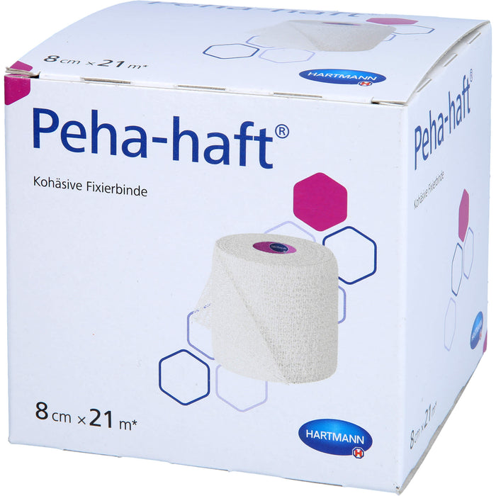 Peha-haft kohäsive Fixierbinde latexfrei 8 cm x 21 m, 1 pcs. Bandage