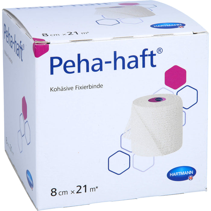 Peha-haft kohäsive Fixierbinde latexfrei 8 cm x 21 m, 1 pc Bandage