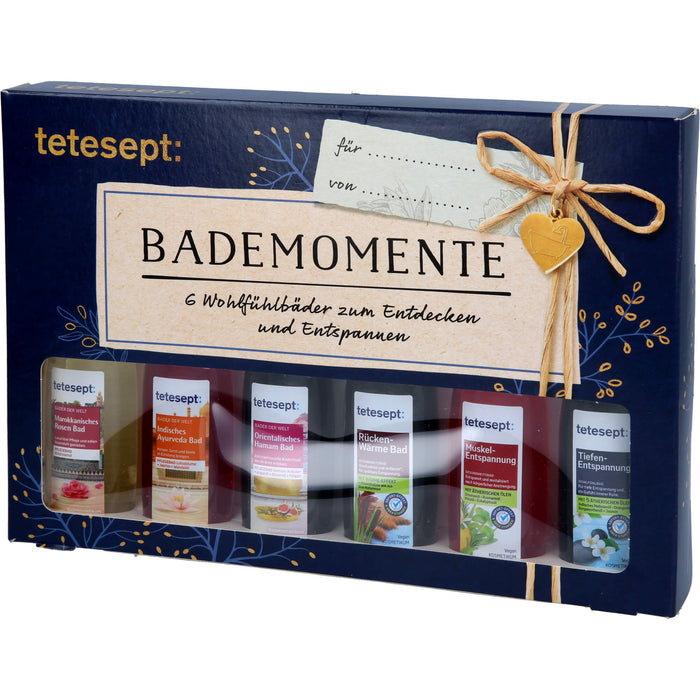 Tetesept Geschenkset Wohlfühlbäder Bademomente, 120 ml Solution