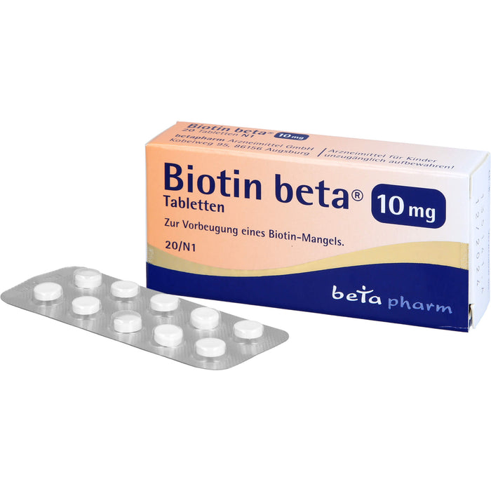 Biotin beta 10 mg Tabletten, 20 St TAB