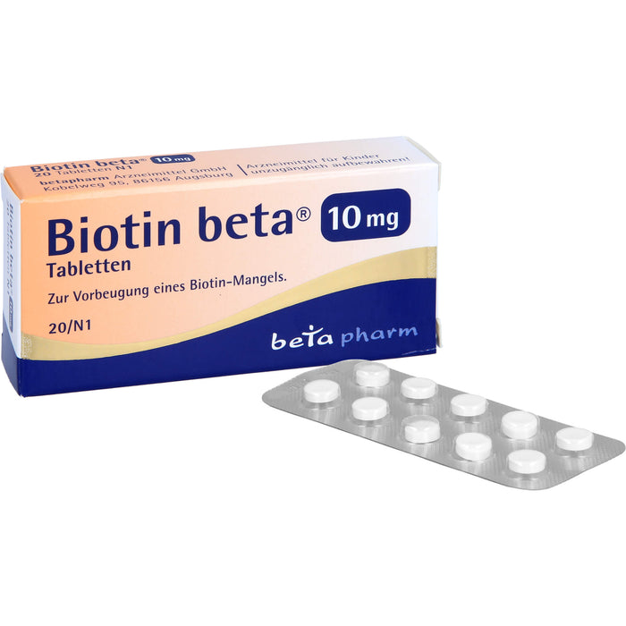 Biotin beta 10 mg Tabletten, 20 St TAB