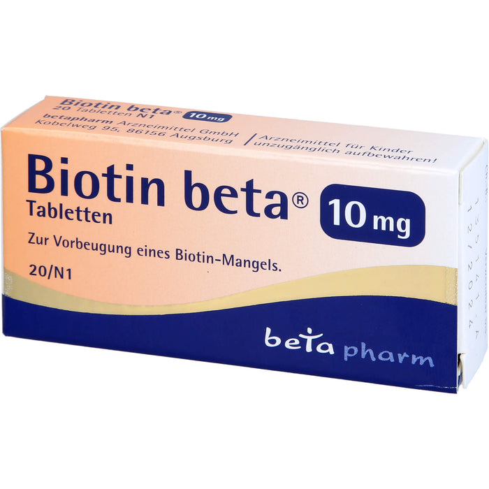 Biotin beta 10 mg Tabletten, 20 St TAB