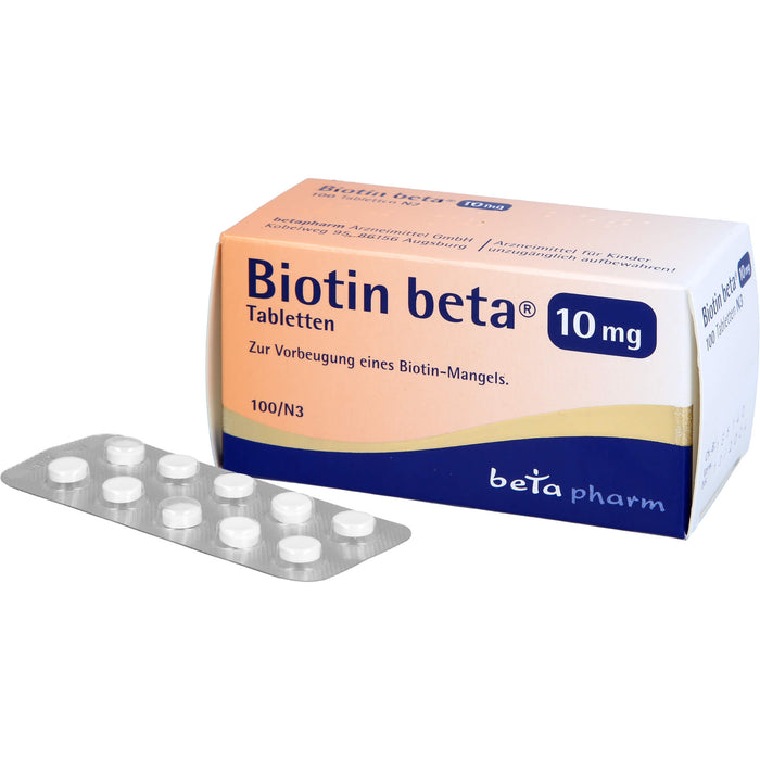 Biotin Beta 10mg, 100 St TAB