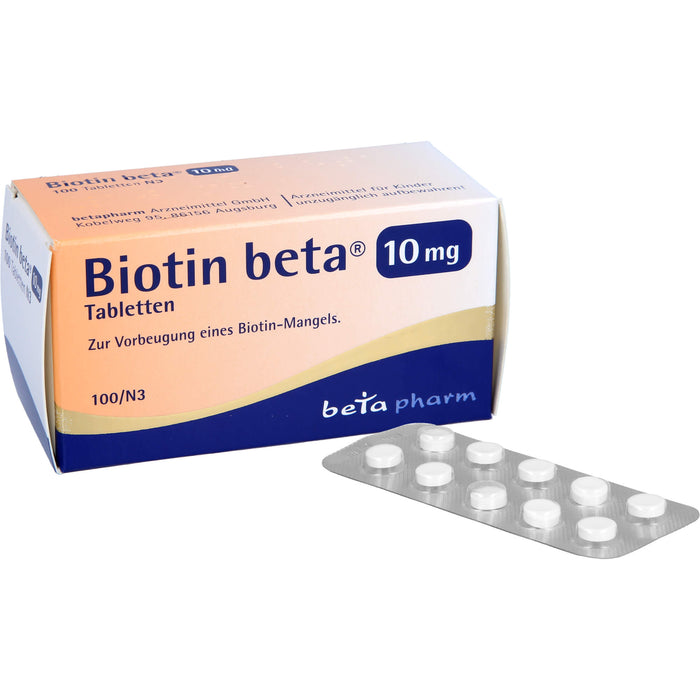 Biotin Beta 10mg, 100 St TAB