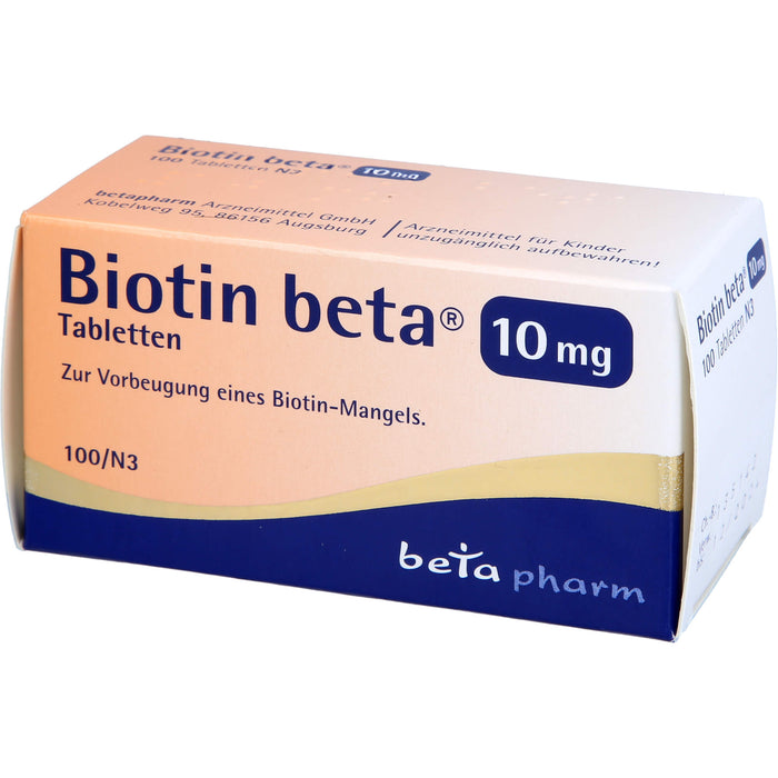 Biotin Beta 10mg, 100 St TAB
