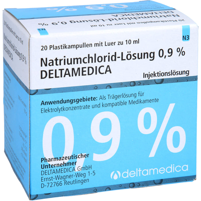 Deltamedica Natriumchlorid-Lösung 0,9 % Injektionslösung, 200 ml Solution