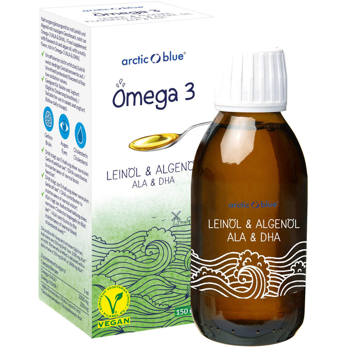 OMEGA-3 VEGAN ÖL Arctic Blue, 150 ml OEL