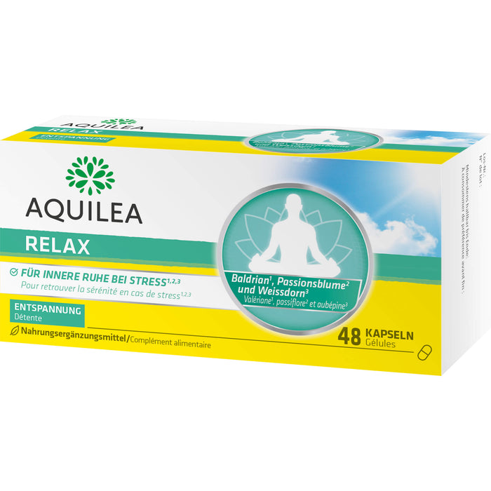 AQUILEA Relax Kapseln für innere Ruhe bei Stress, 48 St. Kapseln