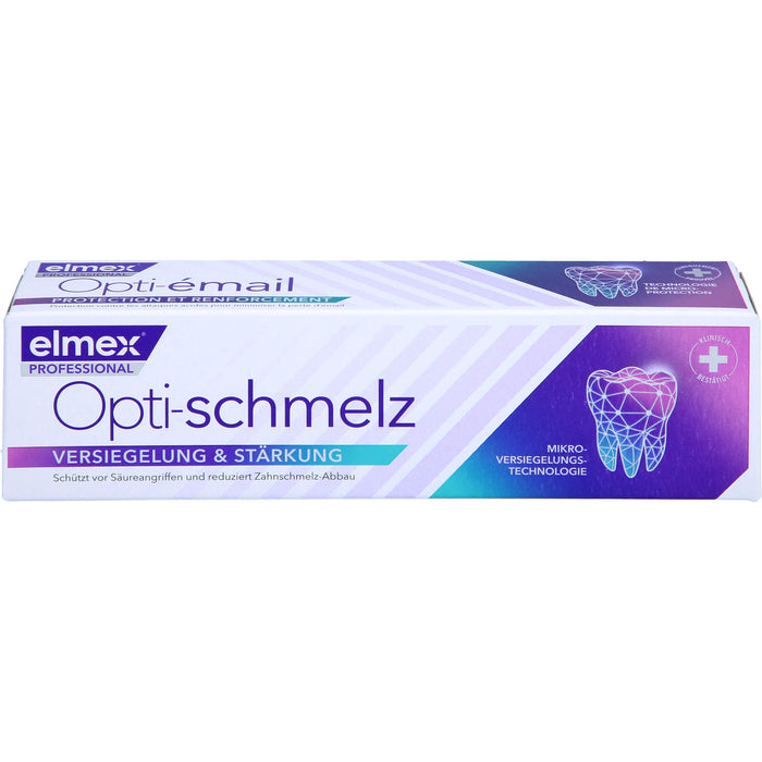 Elmex Opti-schmelz professional Zahnpasta Versiegelung und Stärkung, 75 ml Zahncreme