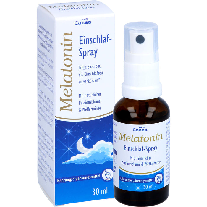 Canea Melatonin Einschlaf-Spray zum verkürzen der Einschlafzeit, 30 ml Lösung