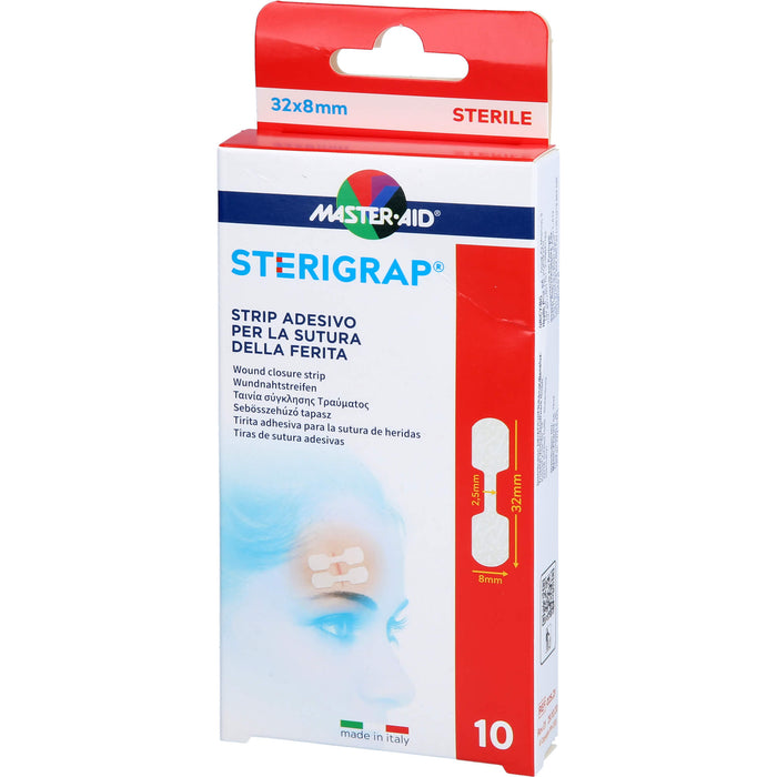MASTER-AID STERIGRAP Wundnahtstreifen 32 x 8 mm, 10 pcs. Pack