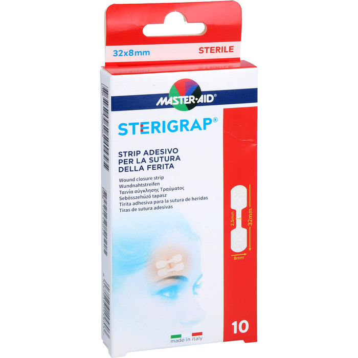MASTER-AID STERIGRAP Wundnahtstreifen 32 x 8 mm, 10 pcs. Pack