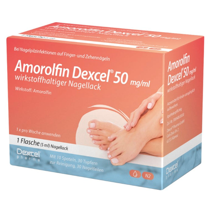 Amorolfin Dexcel 50 mg/ml Lösung bei Nagelpilzinfektionen, 5.0 ml Wirkstoffhaltiger Nagellack