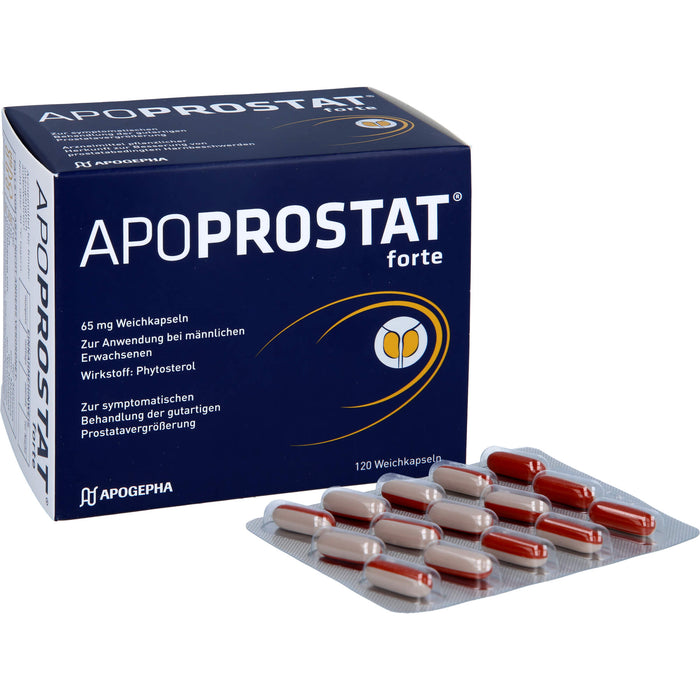 APOPROSTAT forte 65 mg Weichkapseln bei gutartigen Prostatavergrößerung, 120 pc Capsules