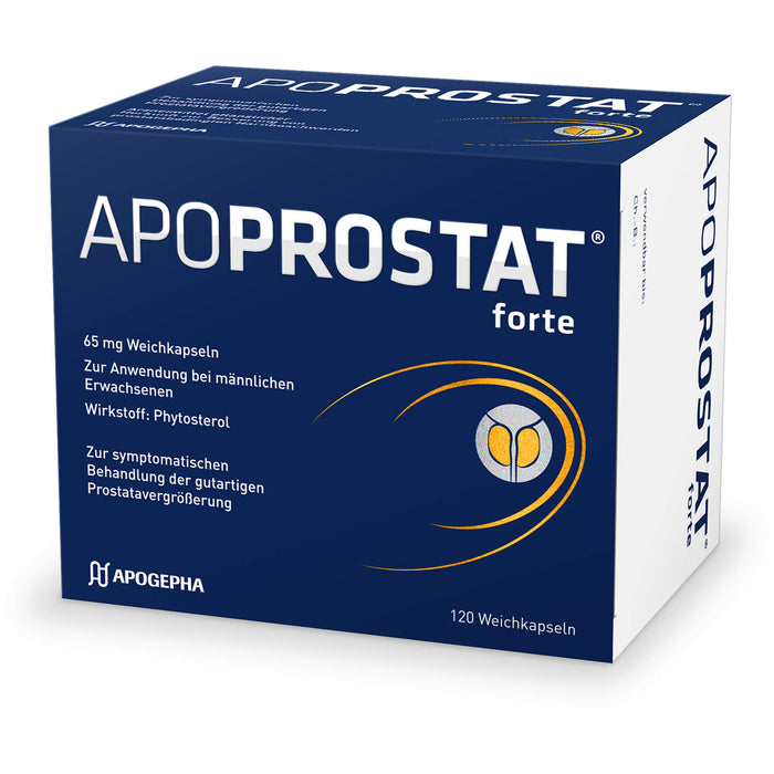 APOPROSTAT forte 65 mg Weichkapseln bei gutartigen Prostatavergrößerung, 120 pcs. Capsules