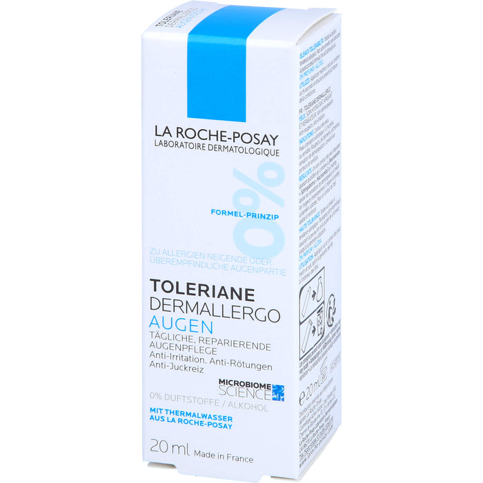 La Roche-Posay Toleriane Dermallergo Augen feuchtigkeitsspendende und beruhigende Augencreme, 20 ml Cream