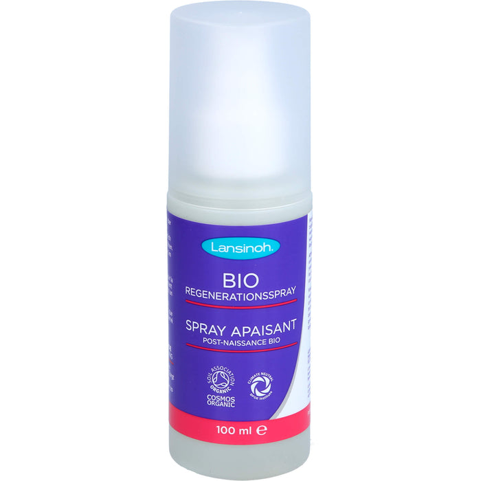 LANSINOH bio Regenerationsspray beruhigt das Dammgewebe, 100 ml Solution