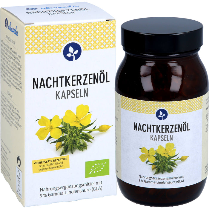Aleavedis Nachtkerzenöl  500 mg Kapseln Bio vegan, 120 St. Kapseln
