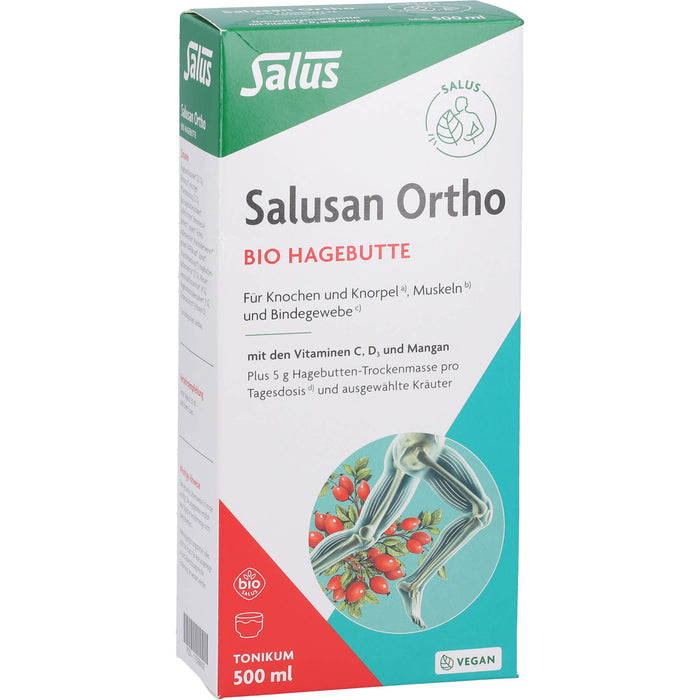 Salus Salusan Ortho Bio-Hagebutten-Tonikum für Knochen, Knorpel, Muskeln und Bindegewebe, 500 ml Lösung