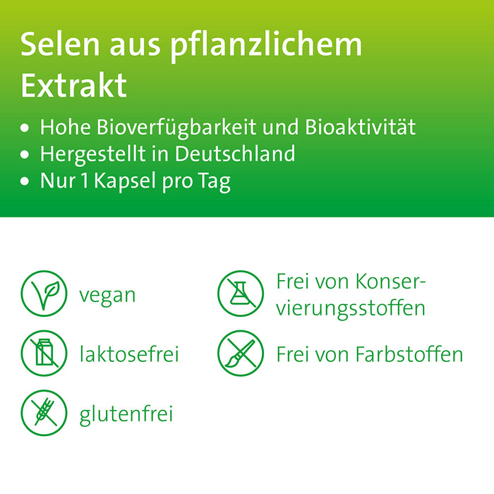 Selen Hevert pflanzlich 200 µg Kapseln, 60 pc Capsules