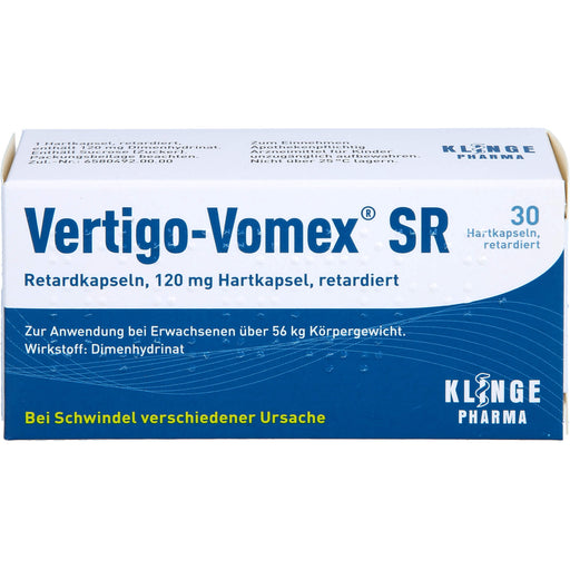 Vertigo-Vomex SR Retardkapseln 120 mg bei Schwindel, 30 St. Kapseln
