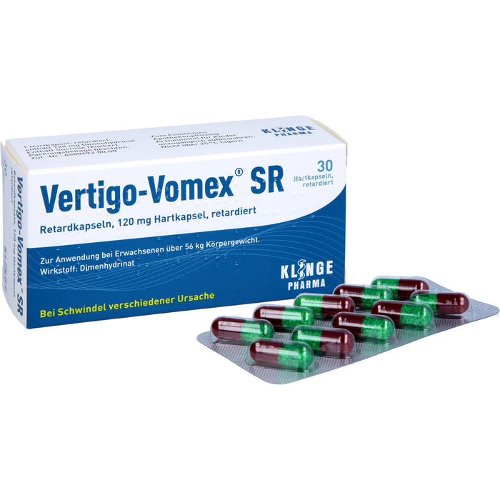 Vertigo-Vomex SR Retardkapseln 120 mg bei Schwindel, 30 pc Capsules