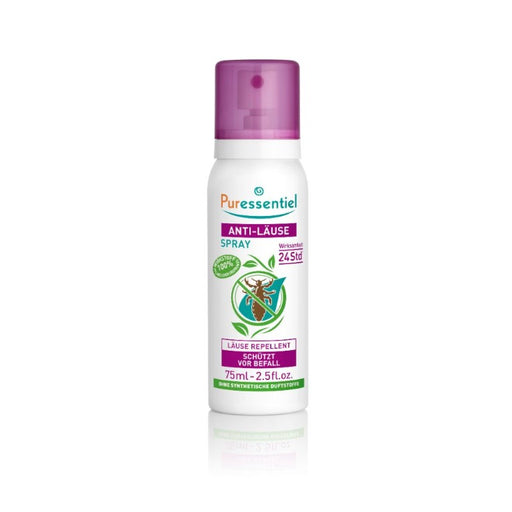 Puressentiel Anti-Läuse Abwehrspray mit Eucalyptus citriodora Oil – schützt bis zu 12 Stunden vor Läusebefall, 75 ml Spray