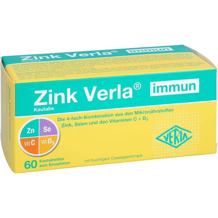 VERLA Zink immun Kautabletten, 60 pc Tablettes