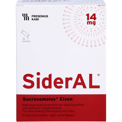 SiderAL Eisen 14mg Cola Sachets, 30 St. Beutel