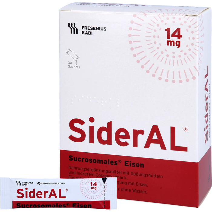 SiderAL Eisen 14mg Cola Sachets, 30 pcs. Sachets